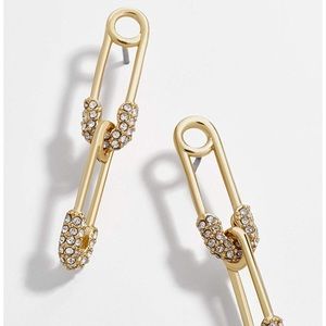 BaubleBar Double Safety Pin Earrings